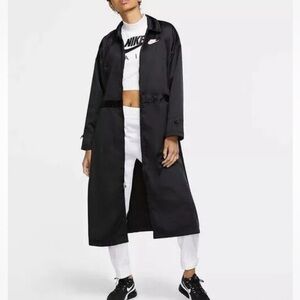 Nike Black Trench Coat